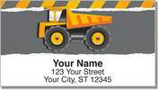 Construction Truck Address Labels
