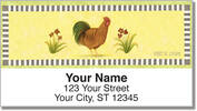 Country Rooster Address Labels