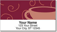 Cup of Coffee Address Labels