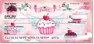 Get cute personal checks with cupcakes from vintage Artist Claudette Barjoud (aka 