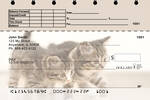 Cute Kittens Top Stub Personal Checks
