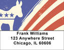 Democrat Donkey Flag Address Labels