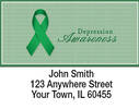 Depression Awareness Ribbon Address Labels