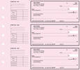 Deskset Pink Safety Personal Checks