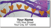 Dina Wakley Heart Address Labels