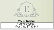 E Monogram Address Labels