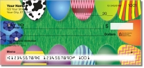 Celebrate spring with these colorful personal checks depicting the Easter holiday!
