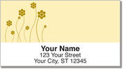 Easy-Going Flower Address Labels