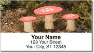 Enchanted Mushroom Address Labels