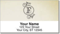 F Monogram Address Labels