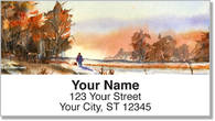 Fall Landscape Address Labels