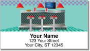 Fifties Diner Address Labels