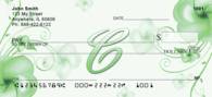 Floral Monogram C Personal Checks