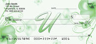 Floral Monogram U Personal Checks