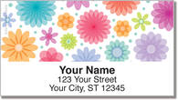 Geo Floral Address Labels