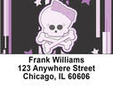 Girly Skulls Address Labels