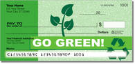 Go green with these cool personal checks that will remind you to take care of the earth. Get yours now!