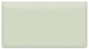 Green Cross-Hatch Checkbook Cover