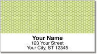Green Honeycomb Address Labels