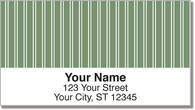 Green Pinstripe Address Labels