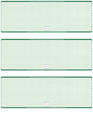 Green Safety Blank High Security 3 Per Page Laser Checks