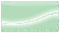 Green Swoosh Checkbook Cover