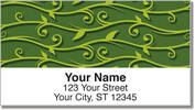 Green Vine Address Labels