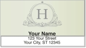 H Monogram Address Labels