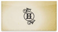 H Monogram Checkbook Cover