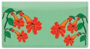 Hanging Flower Checkbook Cover