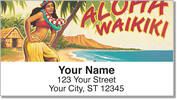 Hawaiian Art Address Labels