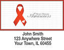 Heart Disease Awareness Ribbon Address Labels