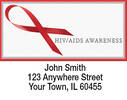 HIV/Aids Awareness Ribbon Address Labels