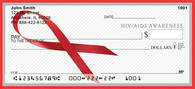 HIV/Aids Awareness Ribbon Checks