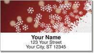Holiday Snowflake Address Labels