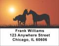 Horse Labels - Horses at Sunset Address Labels