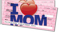 I Love Mom Side Tear Checks