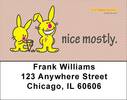 It's Happy Bunny Nice Mostly Address Labels