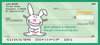 It's Happy Bunny Peace Personal Checks