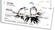 Japanese Bird Art Side Tear Checks
