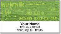 Jesus Loves Me Address Labels