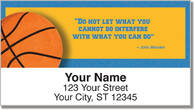 John Wooden Address Labels