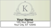 K Monogram Address Labels