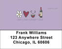 Live, Love, Laugh, Wine Is Life Address Labels