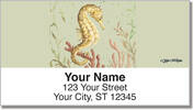 McRostie Seahorse Address Labels