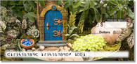 Enter the a magical fairy garden on these personal checks from artists Robb and Bette Durr.