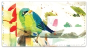 Mixed Media Birds Checkbook Cover