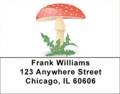 Mushrooms Labels - Mushroom Style Address Labels