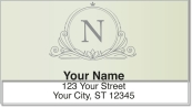 N Monogram Address Labels