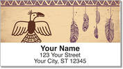 Native American Bird Symbol Address Labels